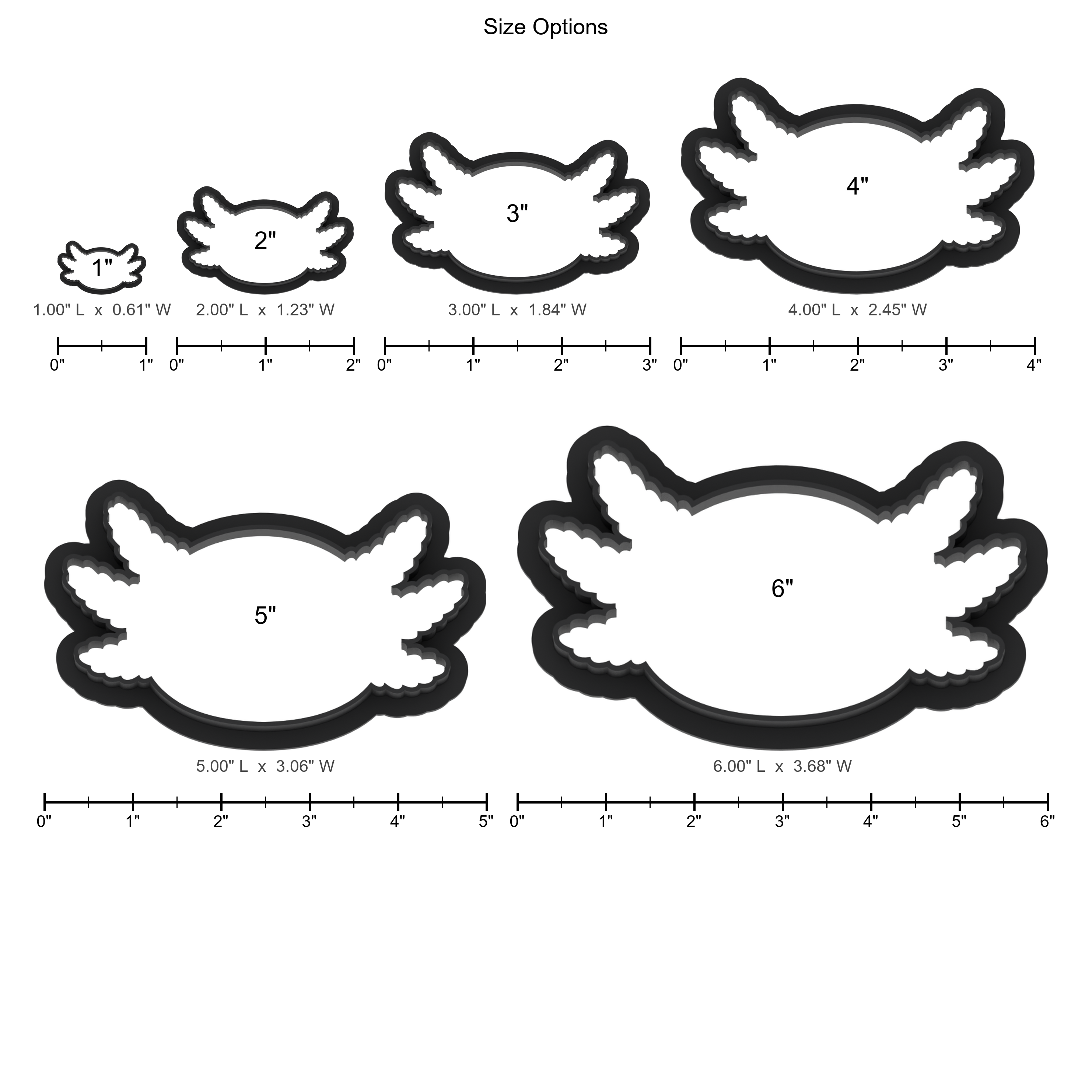 Axolotl Head Cookie Cutter with Easy Push Design — photo 5