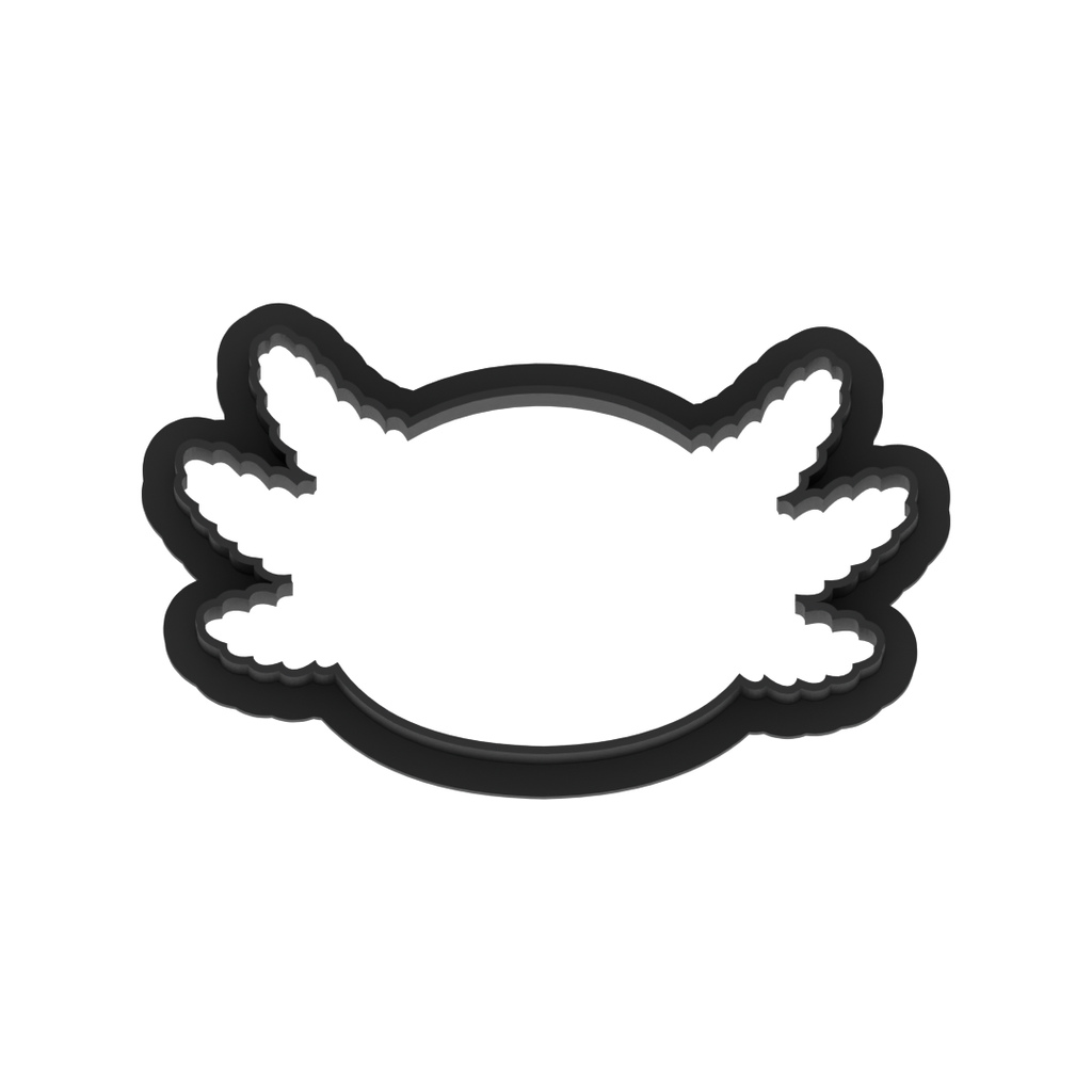 Axolotl Head Cookie Cutter with Easy Push Design — photo 6