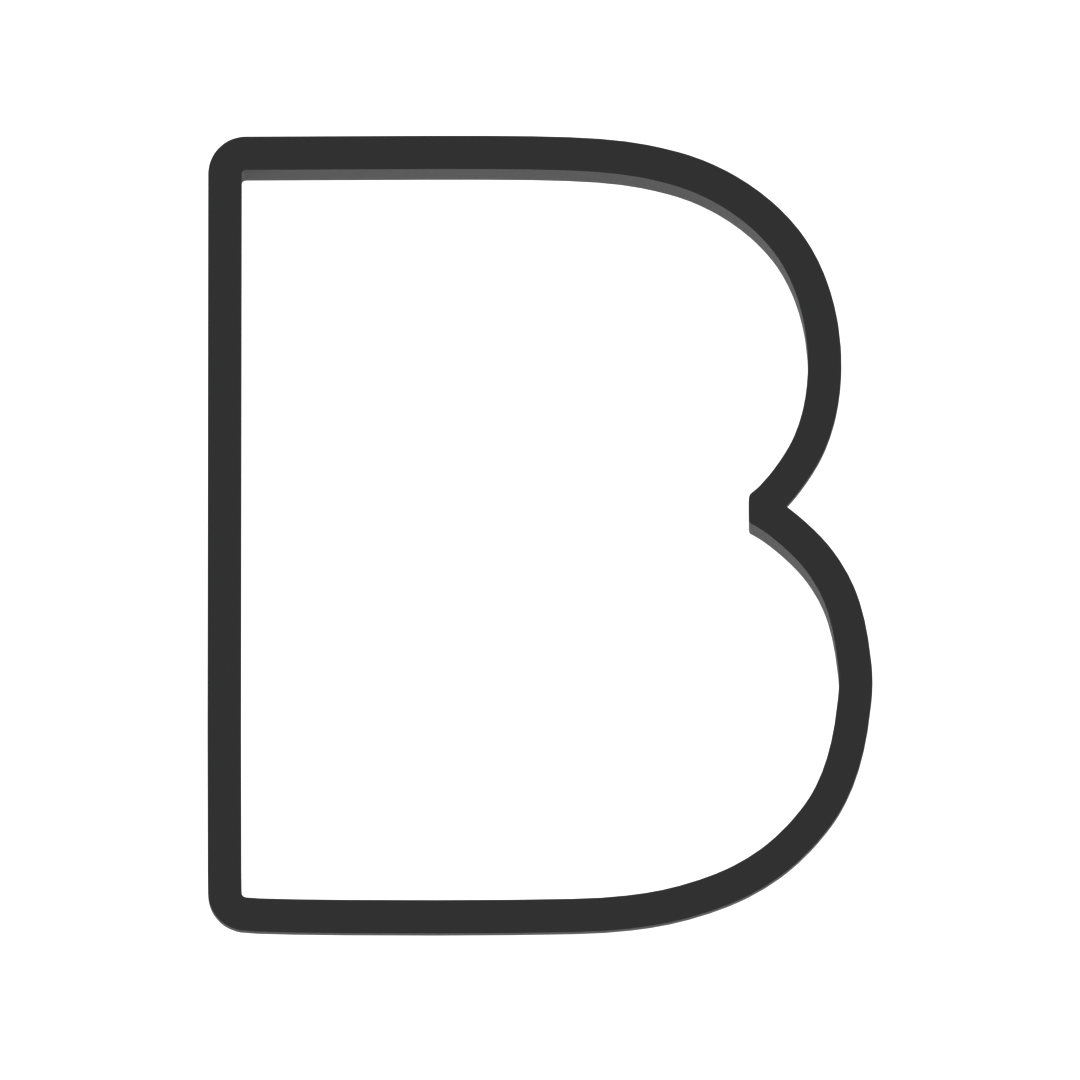 B Capital Block Letter Cookie Cutter with Easy Push Design — photo 3