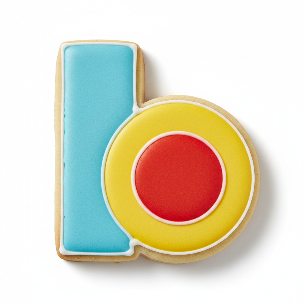 b Lowercase Block Letter Cookie Cutter with Easy Push Design — photo 2
