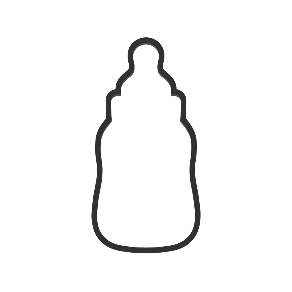 Baby Bottle Cookie Cutter with Easy Push Design — photo 3