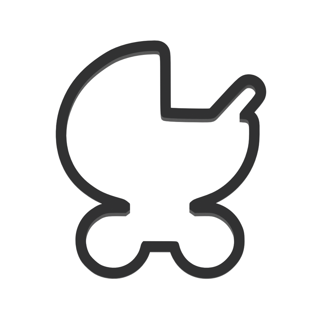 Baby Stroller Cookie Cutter with Easy Push Design — photo 3