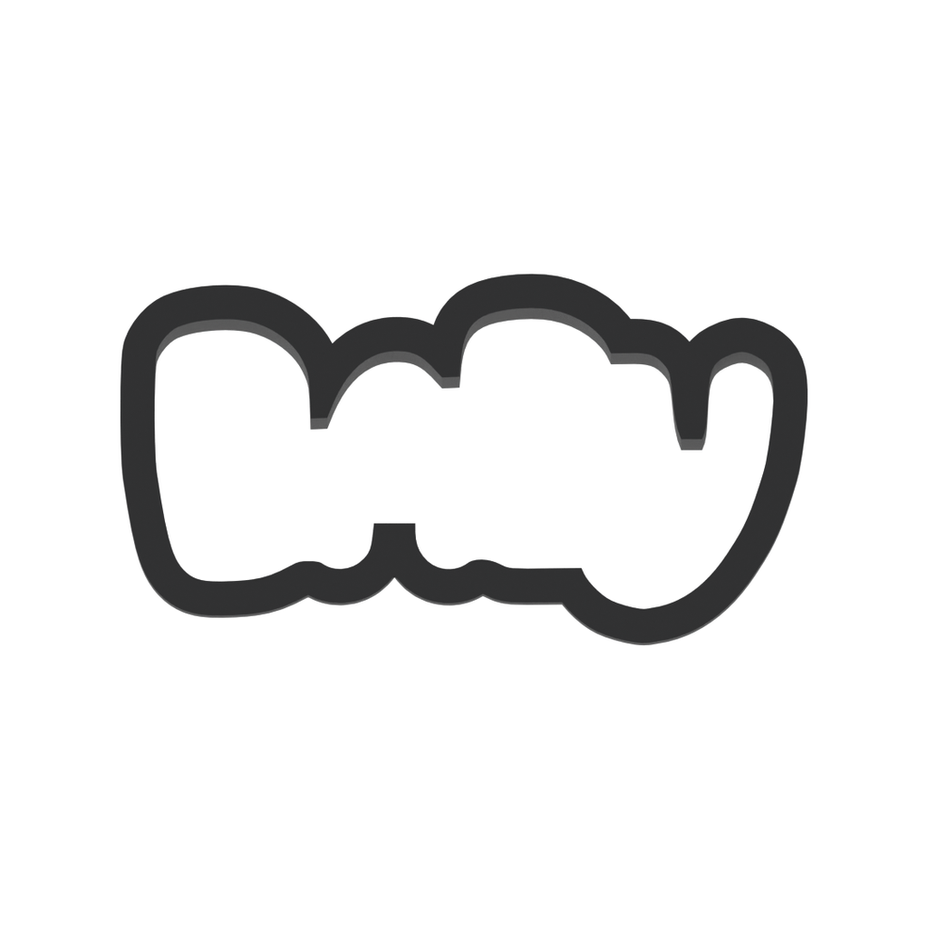 Baby Word Outline Cookie Cutter with Easy Push Design — photo 3