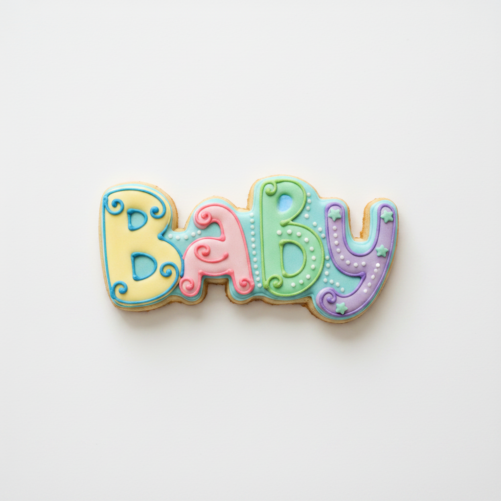 Baby Word Outline Cookie Cutter with Easy Push Design — photo 2