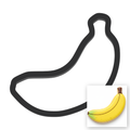 Banana Cookie Cutter with Easy Push Design — main photo