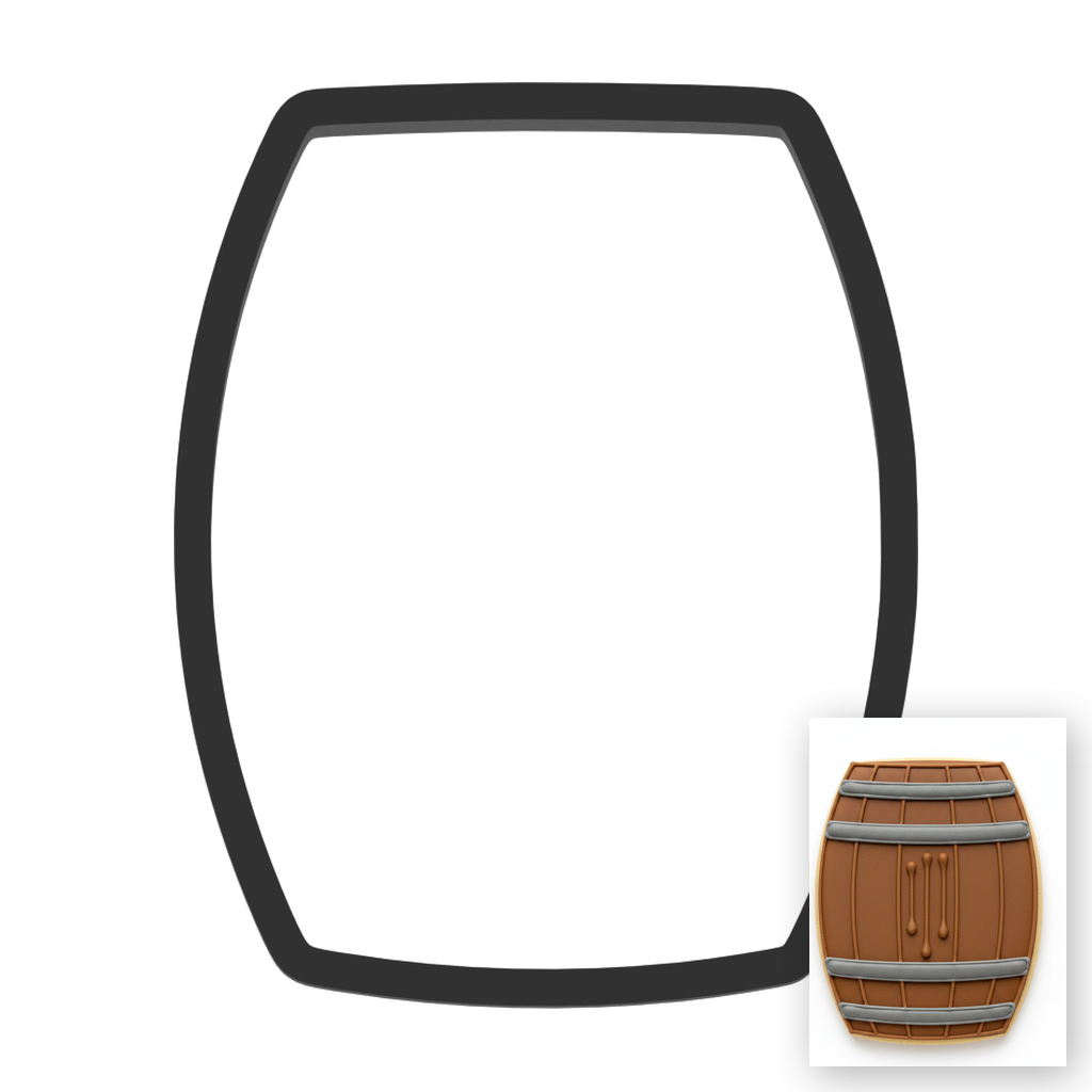 Barrel Cookie Cutter with Easy Push Design — main photo