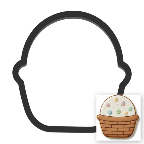 Basket Cookie Cutter with Easy Push Design — main photo