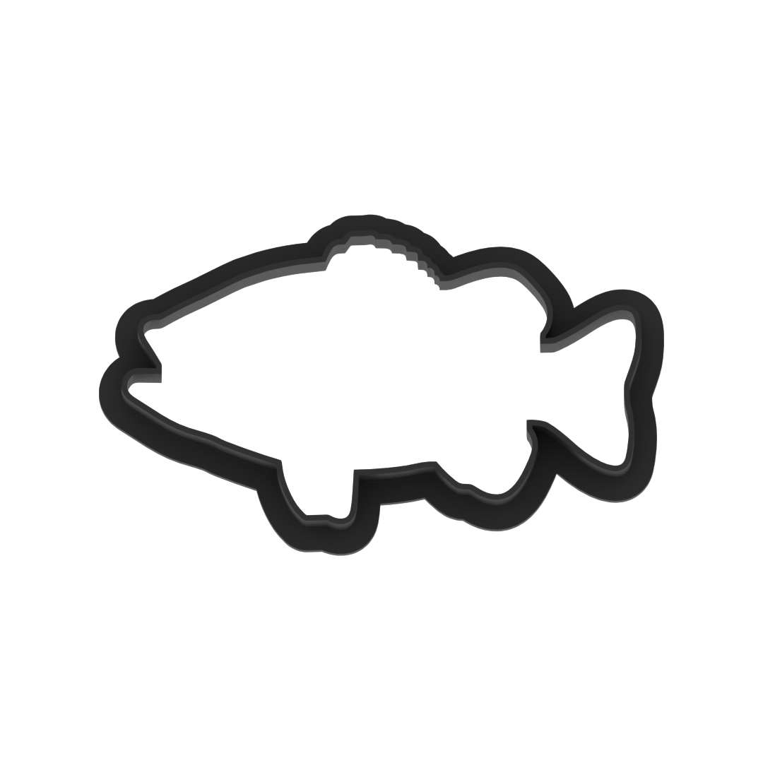 Bass Fish Cookie Cutter with Easy Push Design — photo 5