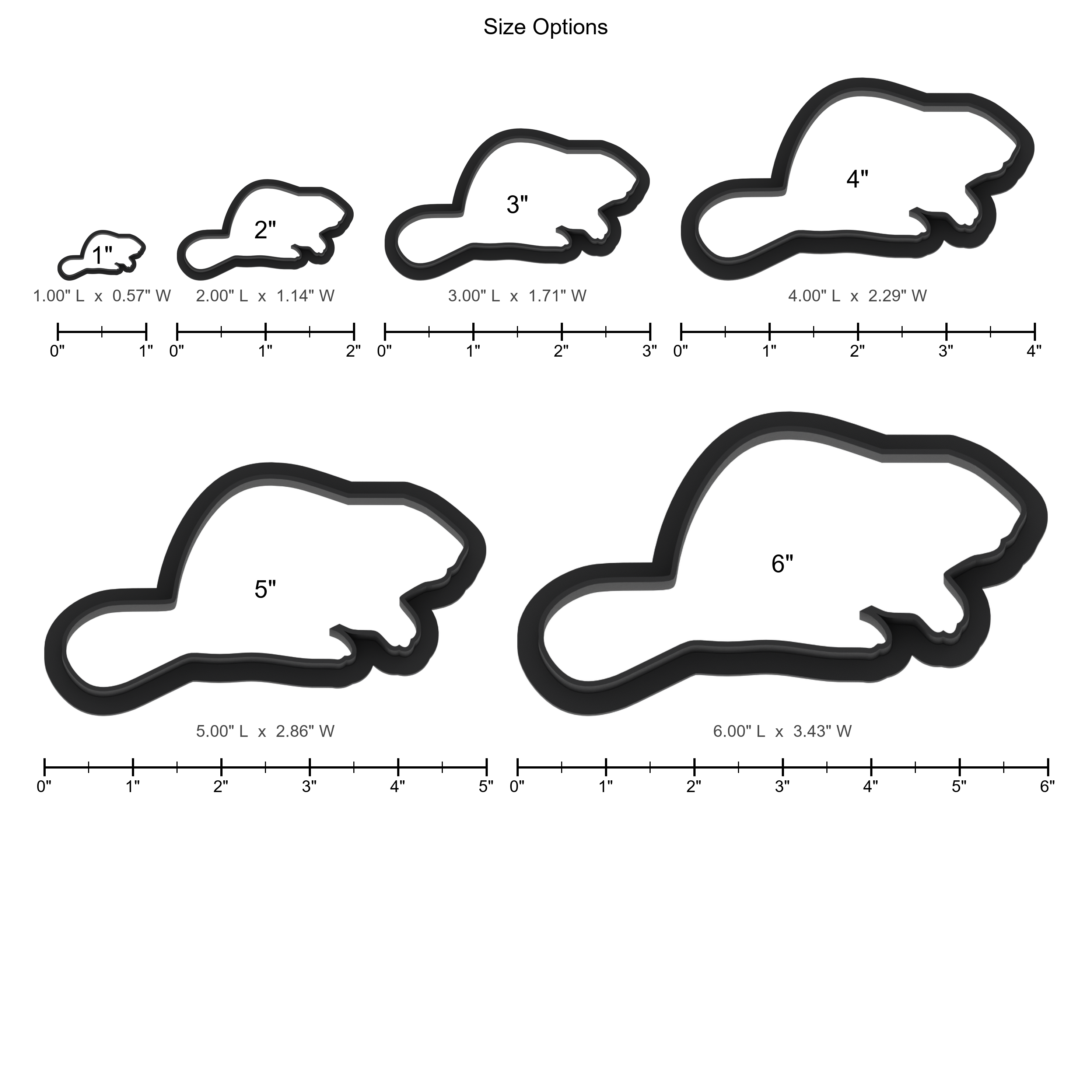 Beaver Cookie Cutter with Easy Push Design — photo 5