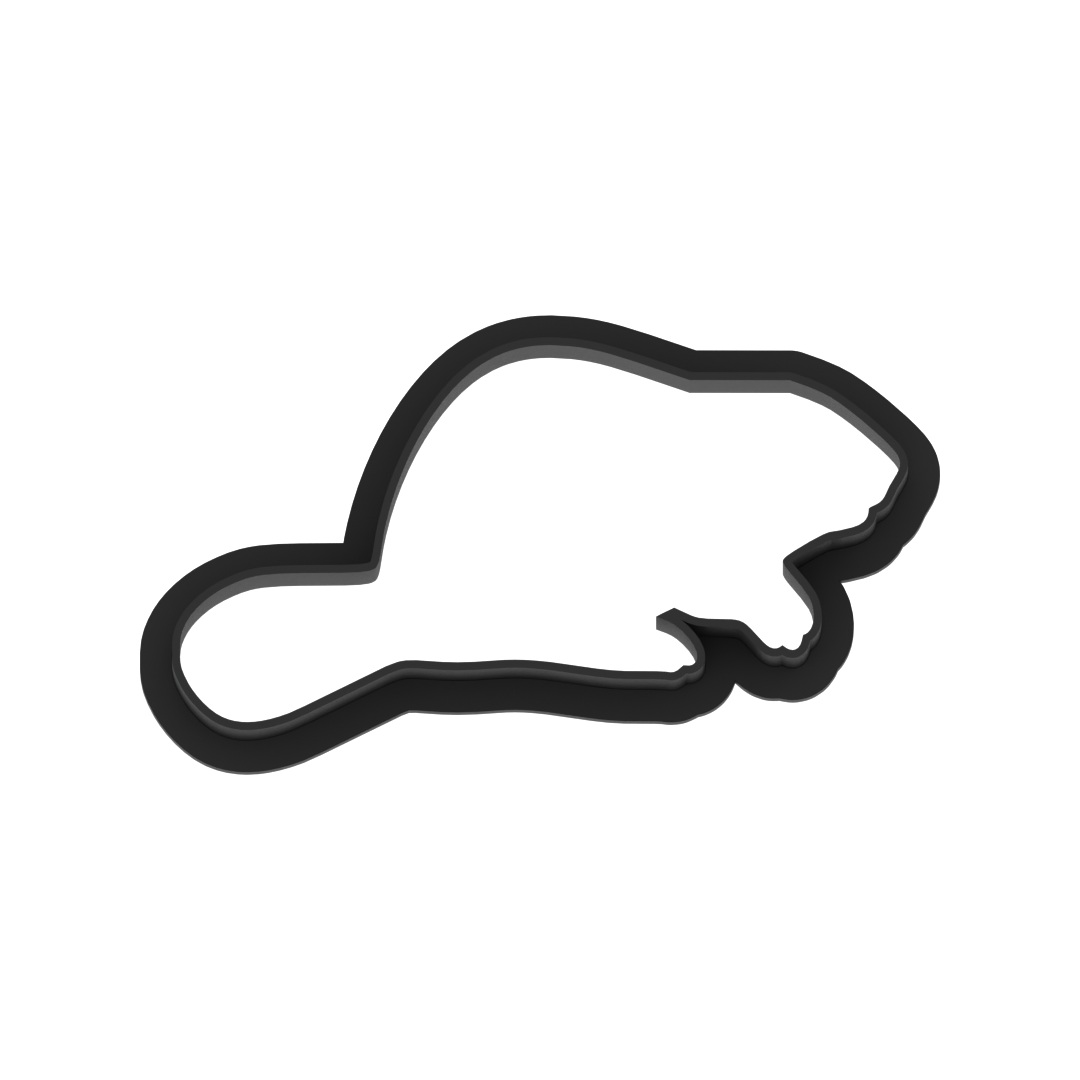 Beaver Cookie Cutter with Easy Push Design — photo 6