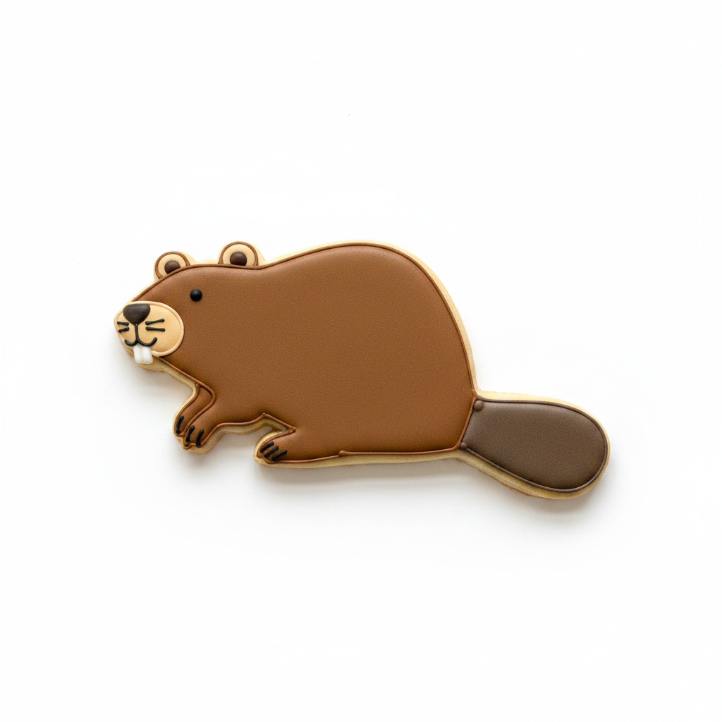 Beaver Cookie Cutter with Easy Push Design — photo 2
