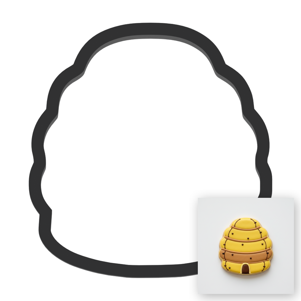 Beehive Cookie Cutter with Easy Push Design — main photo