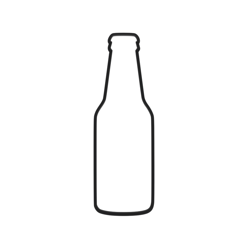Beer Bottle Cookie Cutter with Easy Push Design — photo 6