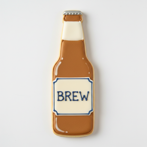 Beer Bottle Cookie Cutter with Easy Push Design — photo 2