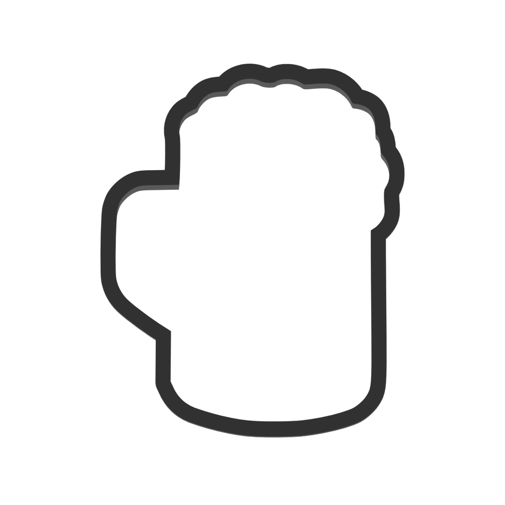 Beer Mug Cookie Cutter with Easy Push Design — photo 3