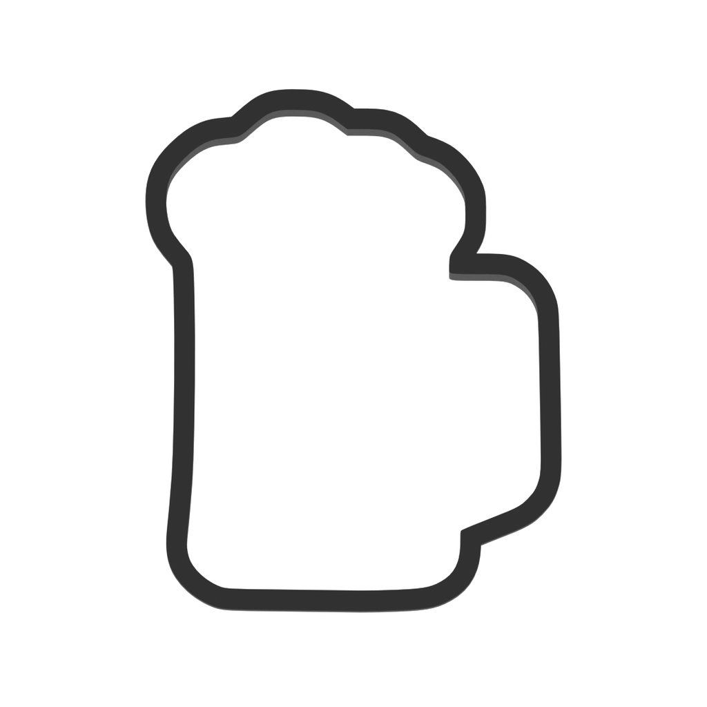 Beer Stein Mug Cookie Cutter with Easy Push Design — photo 3
