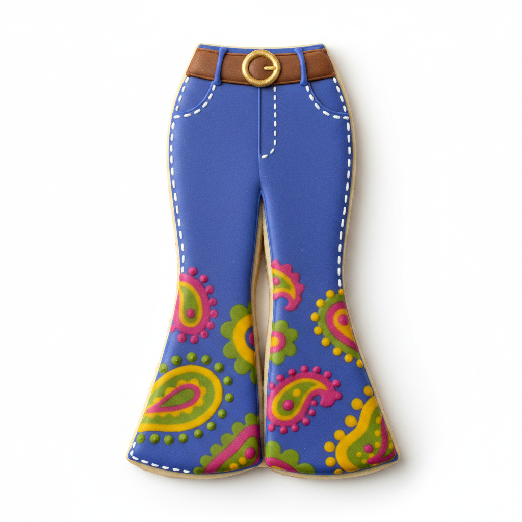 Bell Bottom Pants Cookie Cutter with Easy Push Design — photo 2