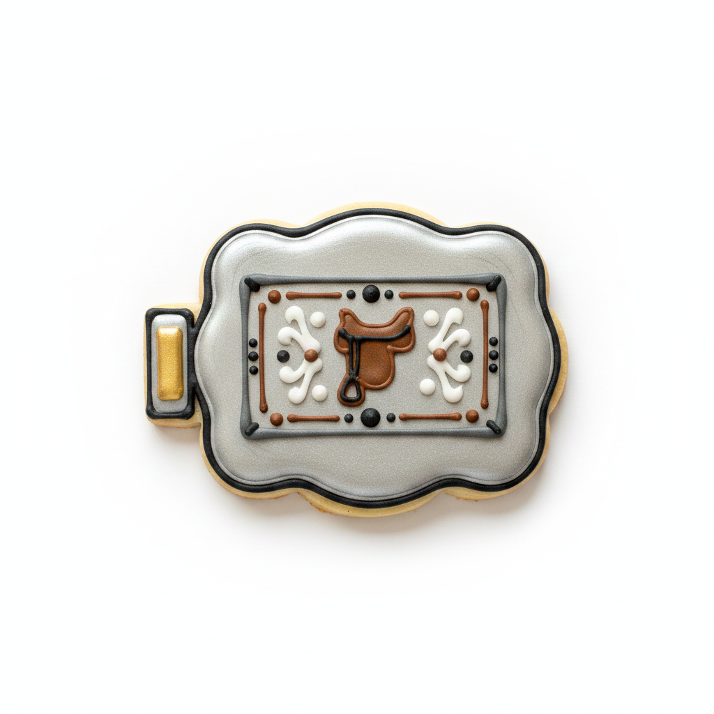 Belt Buckle Cookie Cutter with Easy Push Design — photo 2