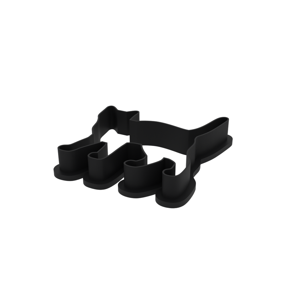 Black Cat Cookie Cutter with Easy Push Design — photo 4