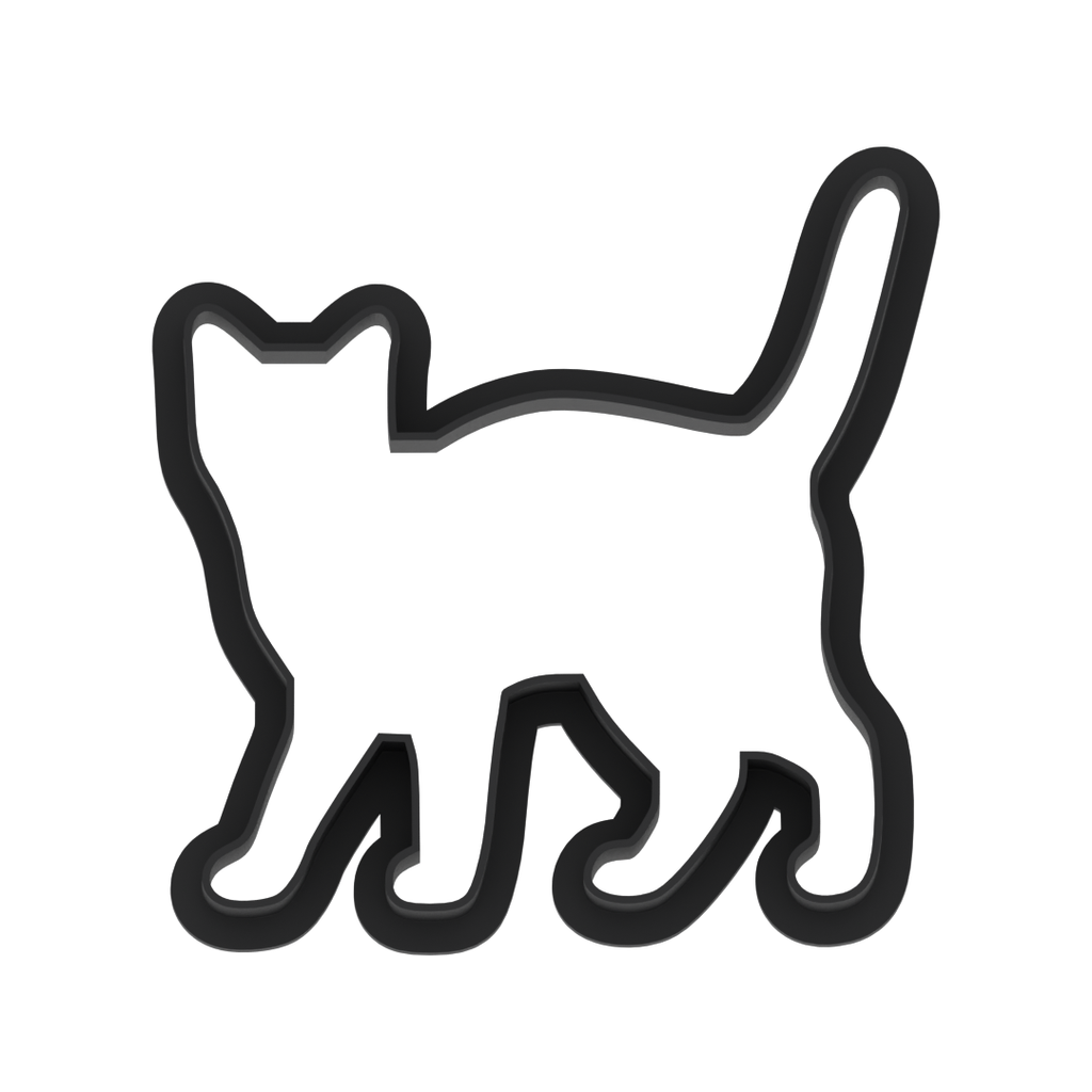 Black Cat Cookie Cutter with Easy Push Design — photo 5