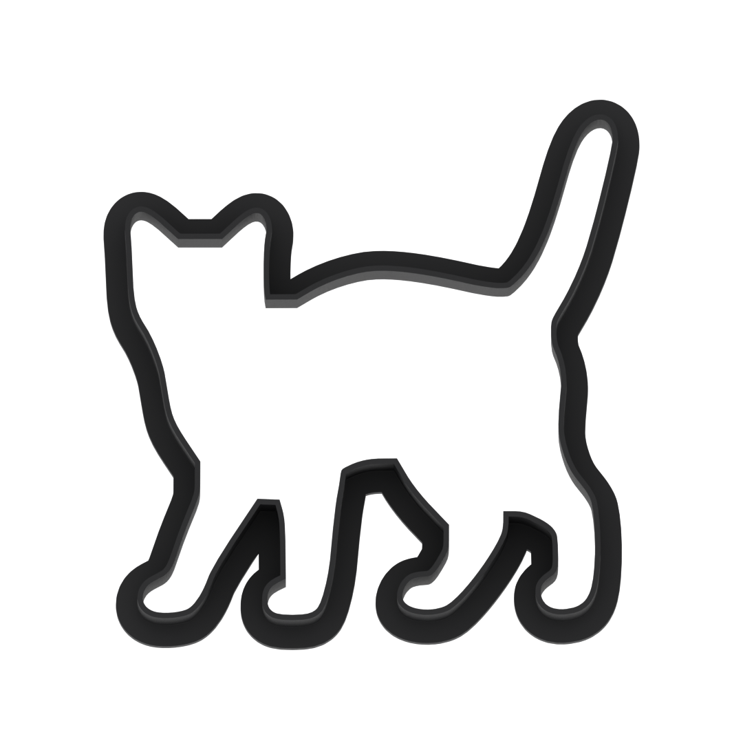 Black Cat Cookie Cutter with Easy Push Design — photo 5