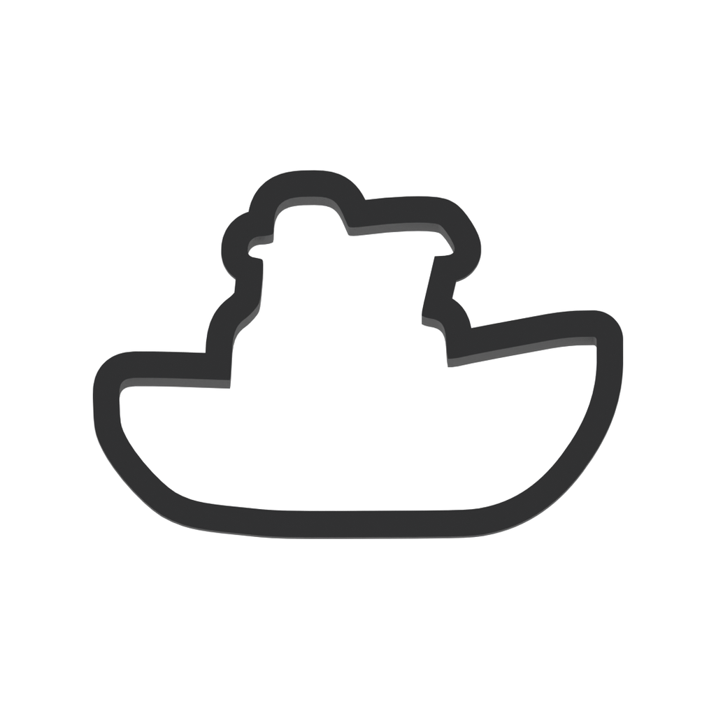 Boat Cookie Cutter with Easy Push Design — photo 3