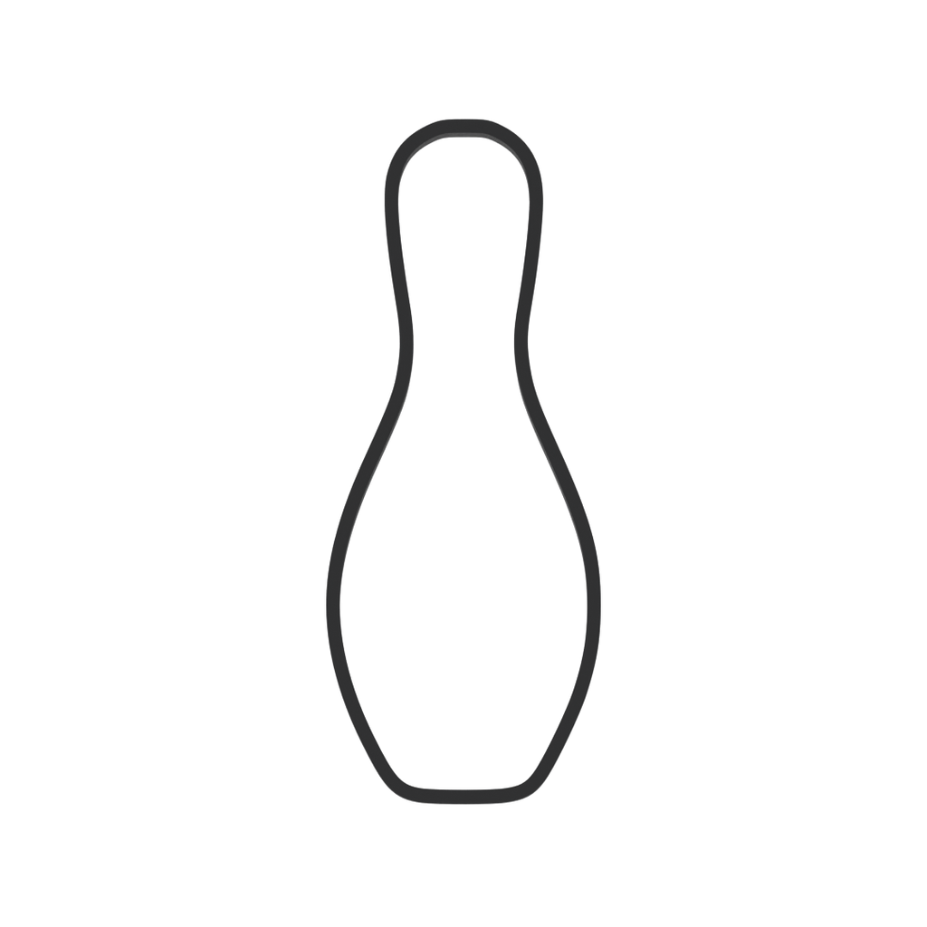 Bowling Pin Cookie Cutter with Easy Push Design — photo 3