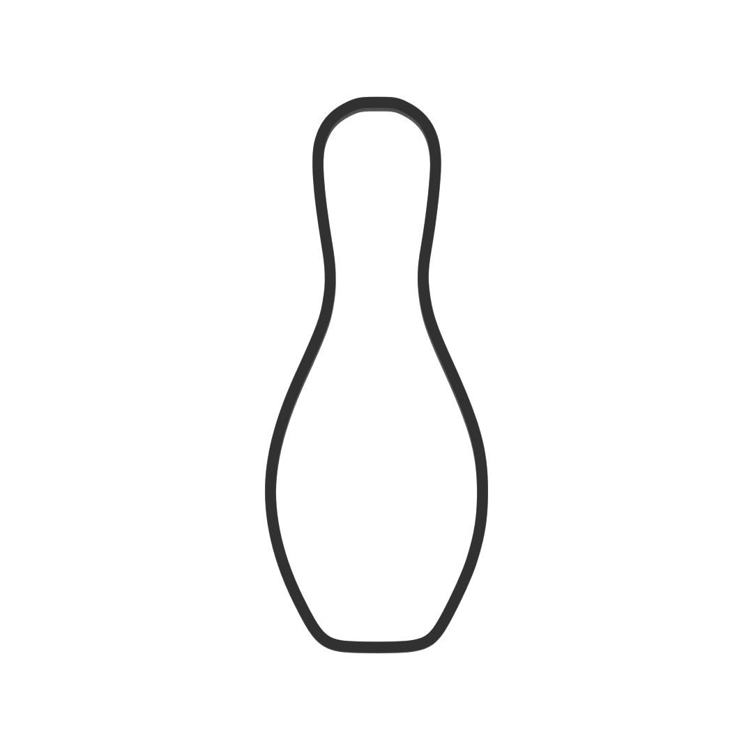 Bowling Pin Cookie Cutter with Easy Push Design — photo 3