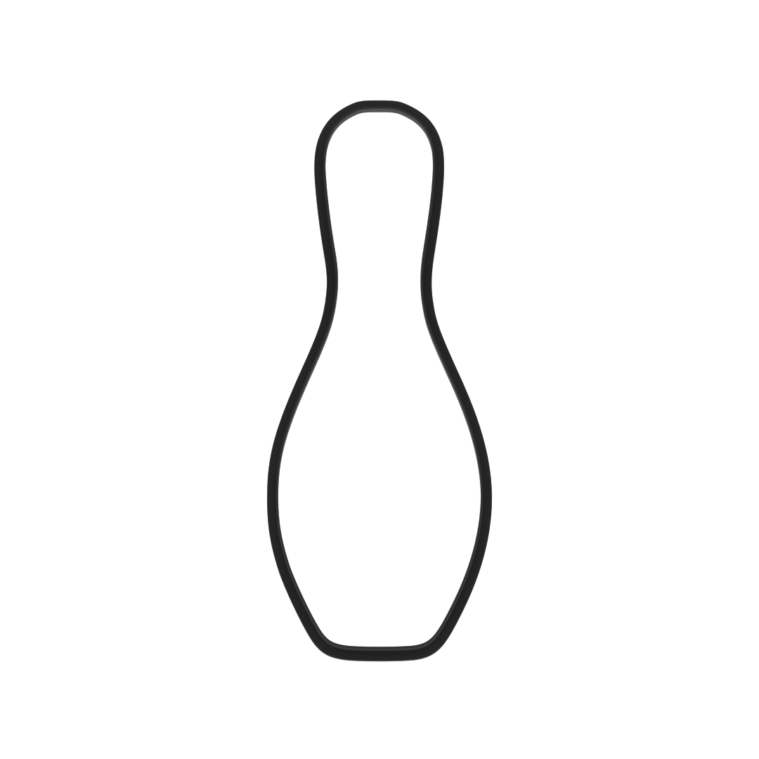 Bowling Pin Cookie Cutter with Easy Push Design — photo 6