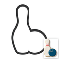 Bowling Pin And Ball Cookie Cutter with Easy Push Design — main photo