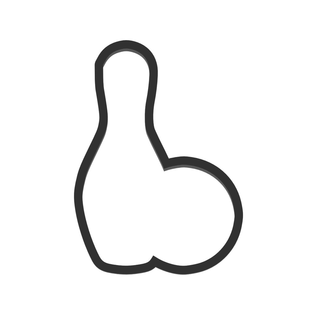 Bowling Pin And Ball Cookie Cutter with Easy Push Design — photo 3