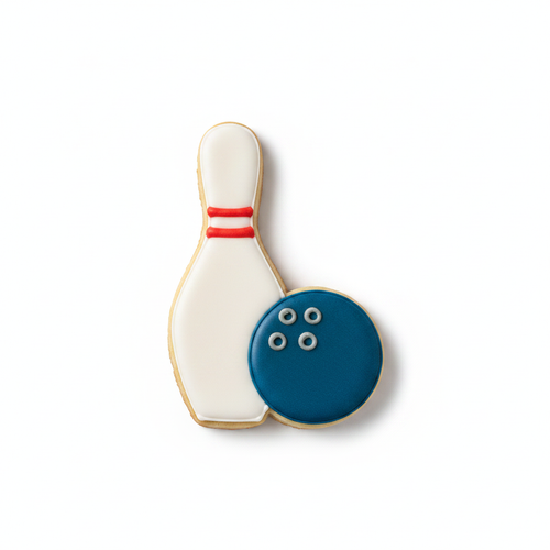 Bowling Pin And Ball Cookie Cutter with Easy Push Design — photo 2