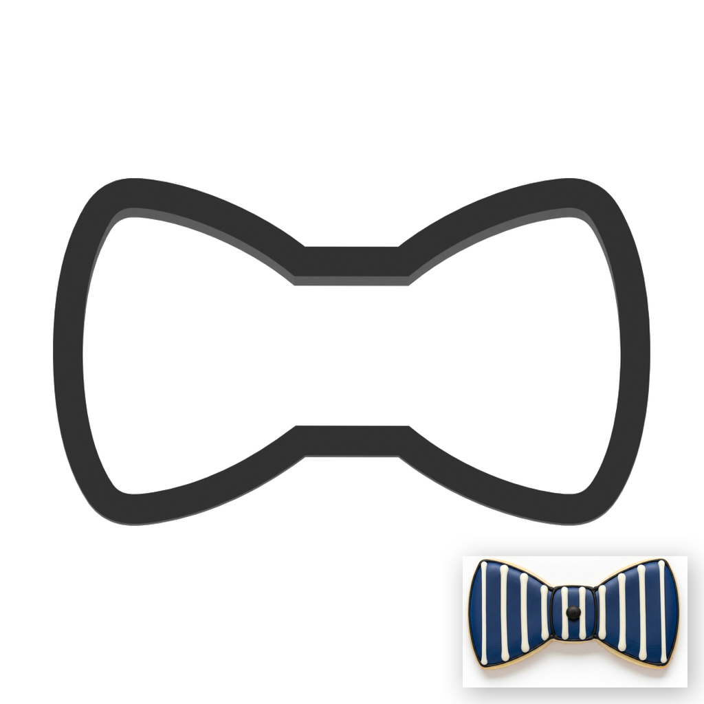 Bowtie Cookie Cutter with Easy Push Design — main photo