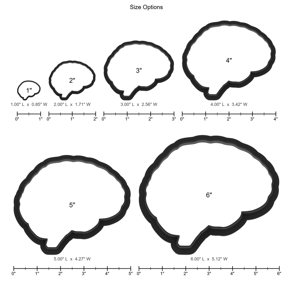 Brain Cookie Cutter with Easy Push Design — photo 5