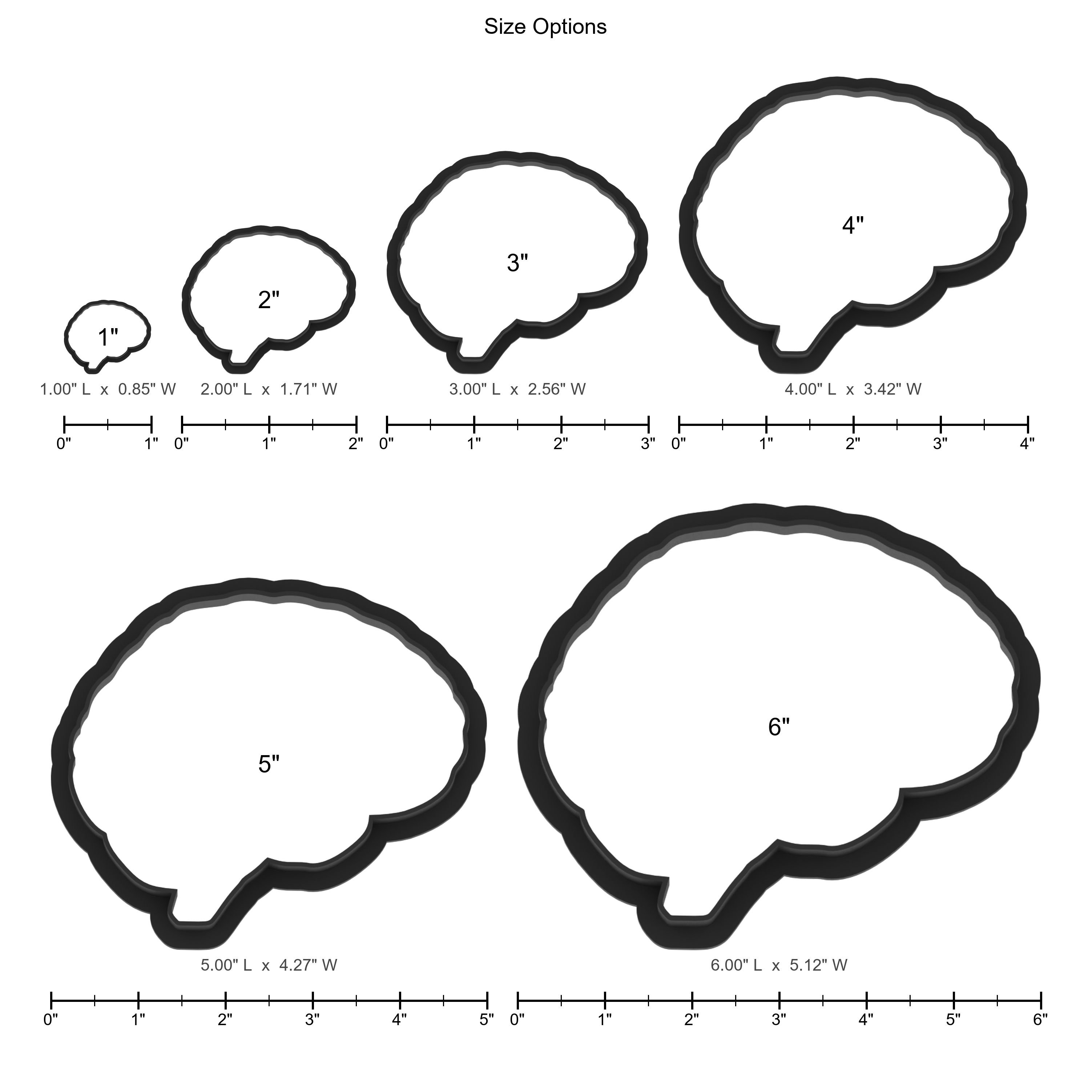 Brain Cookie Cutter with Easy Push Design — photo 5