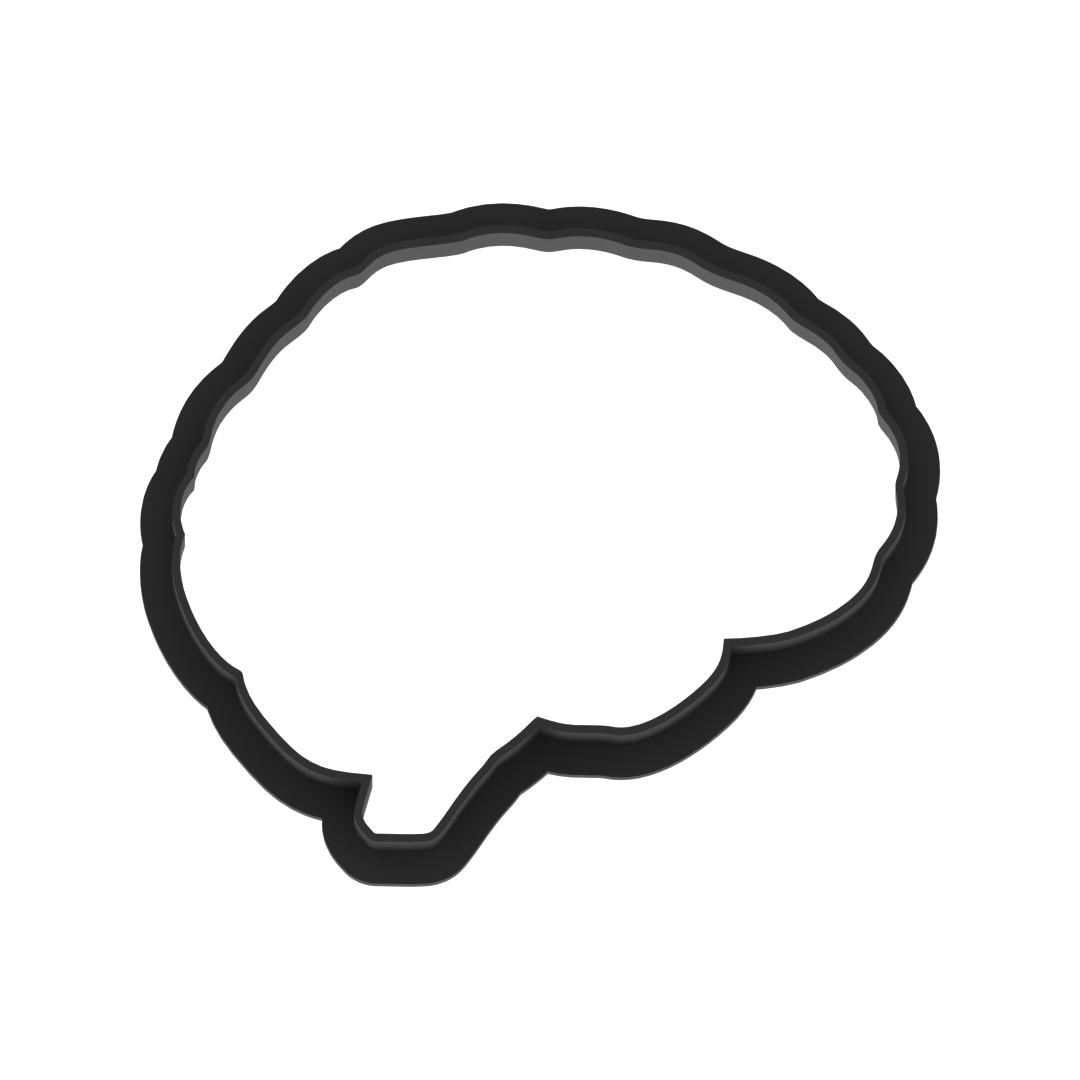 Brain Cookie Cutter with Easy Push Design — photo 6