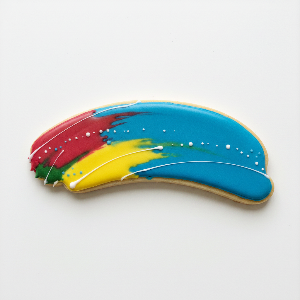 Brush Stroke Cookie Cutter with Easy Push Design — photo 2