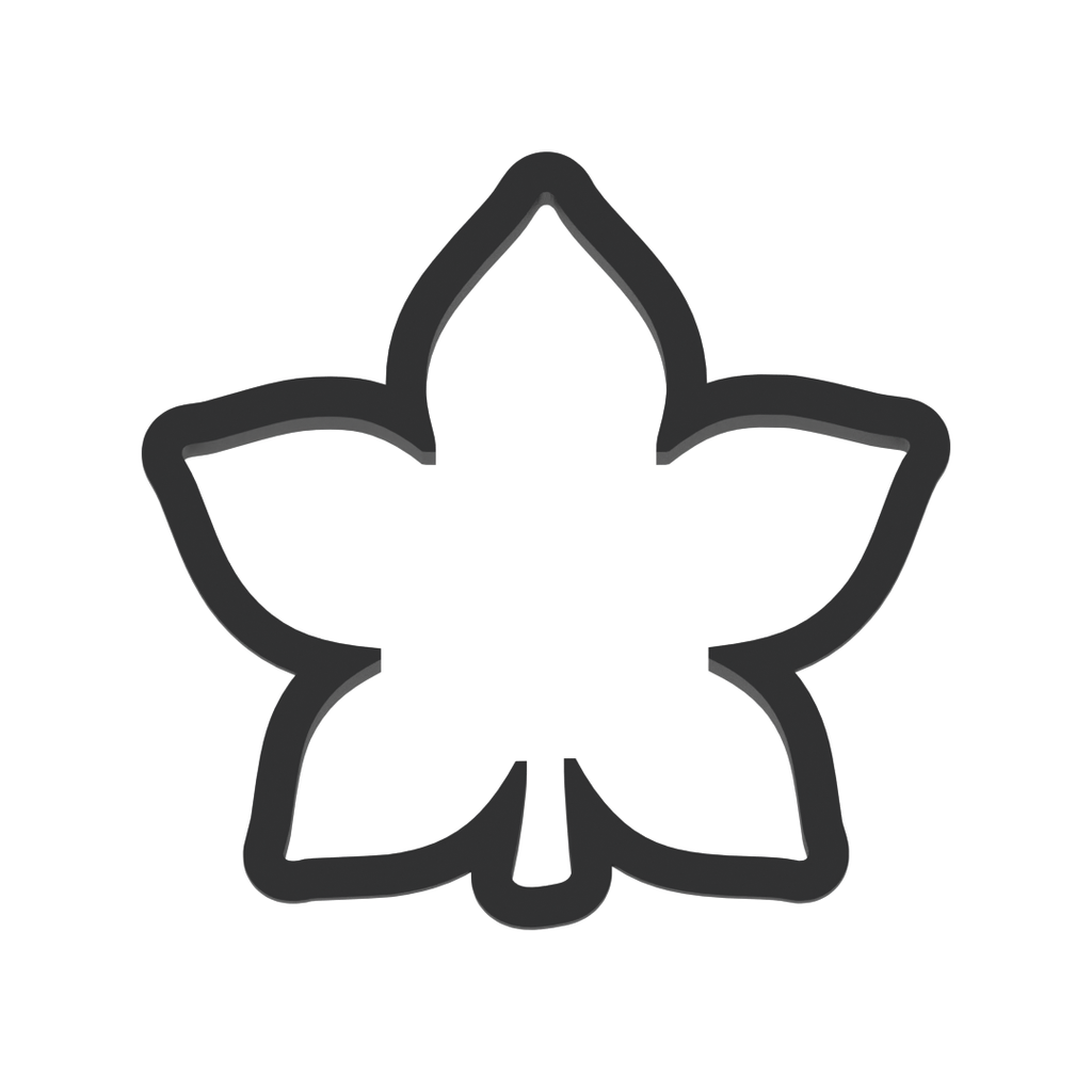Buckeye Leaf Cookie Cutter with Easy Push Design — photo 3