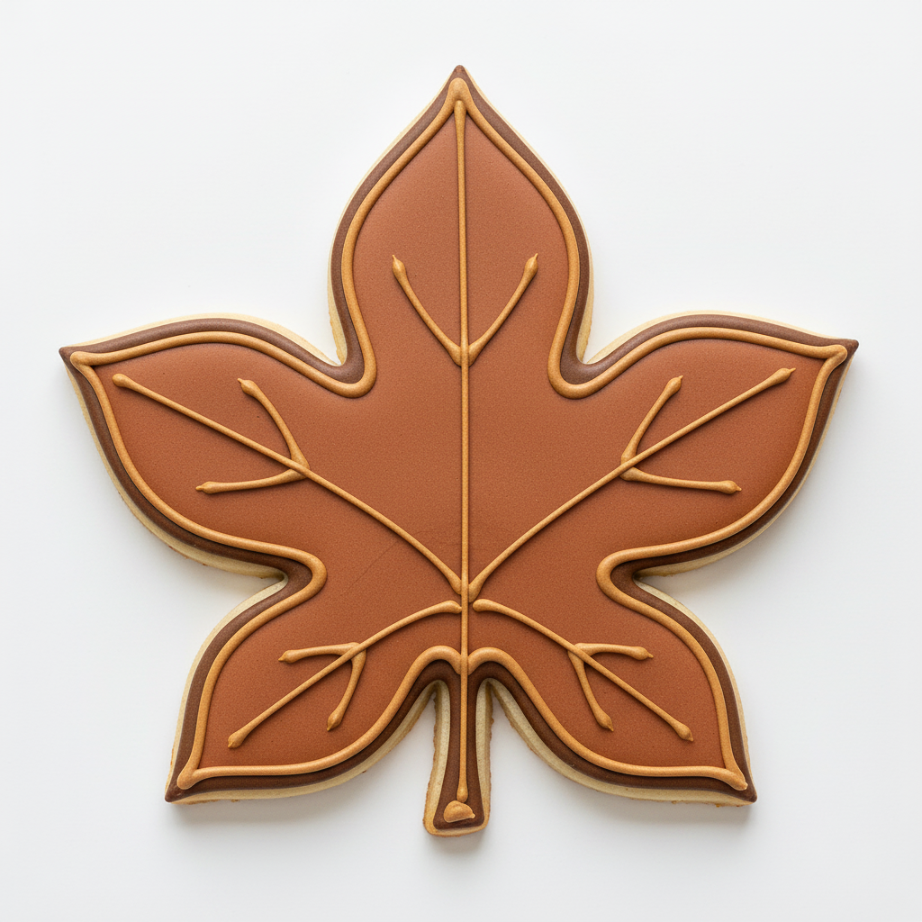 Buckeye Leaf Cookie Cutter with Easy Push Design — photo 2