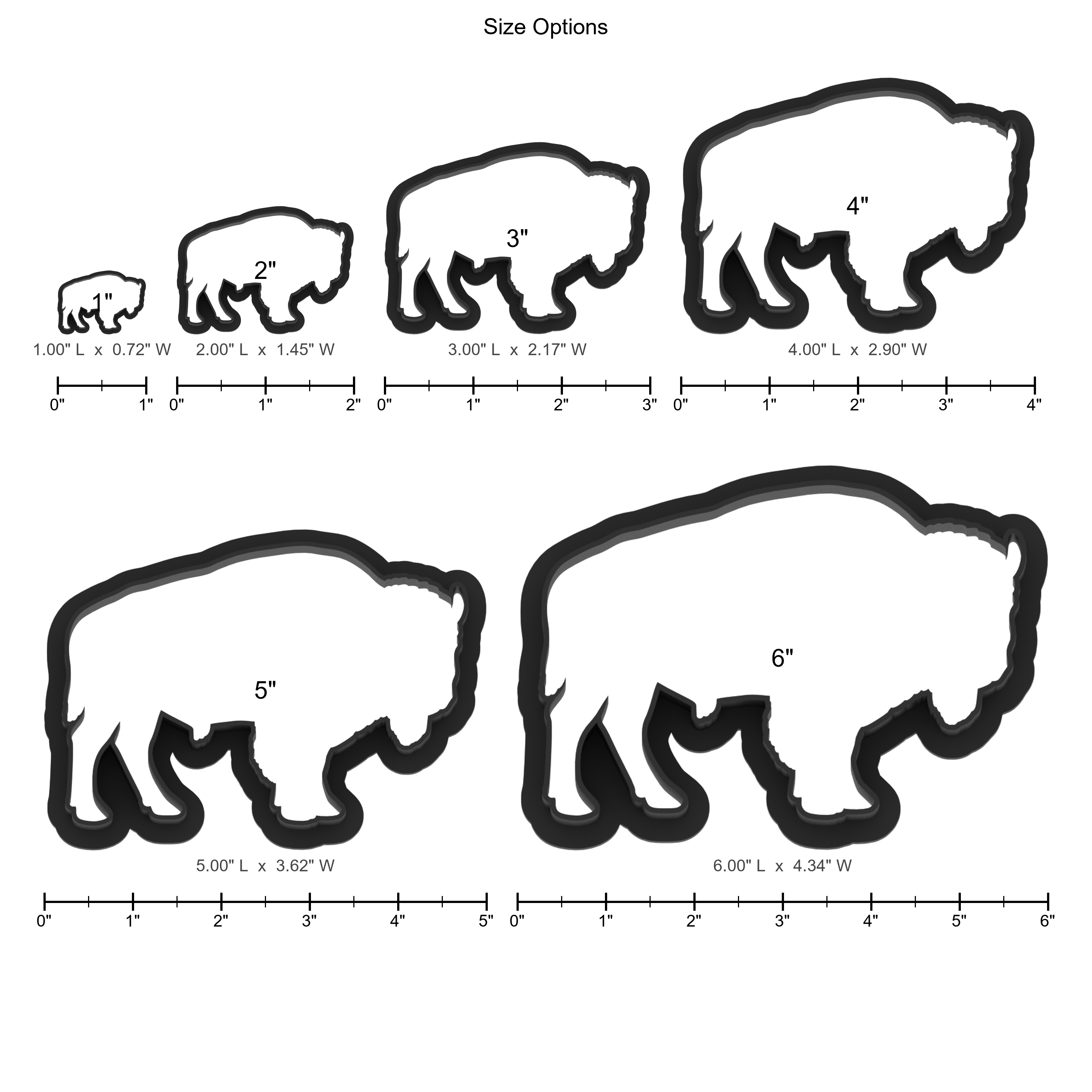 Buffalo Cookie Cutter with Easy Push Design — photo 5