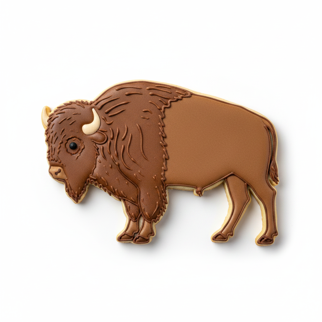 Buffalo Cookie Cutter with Easy Push Design — photo 2