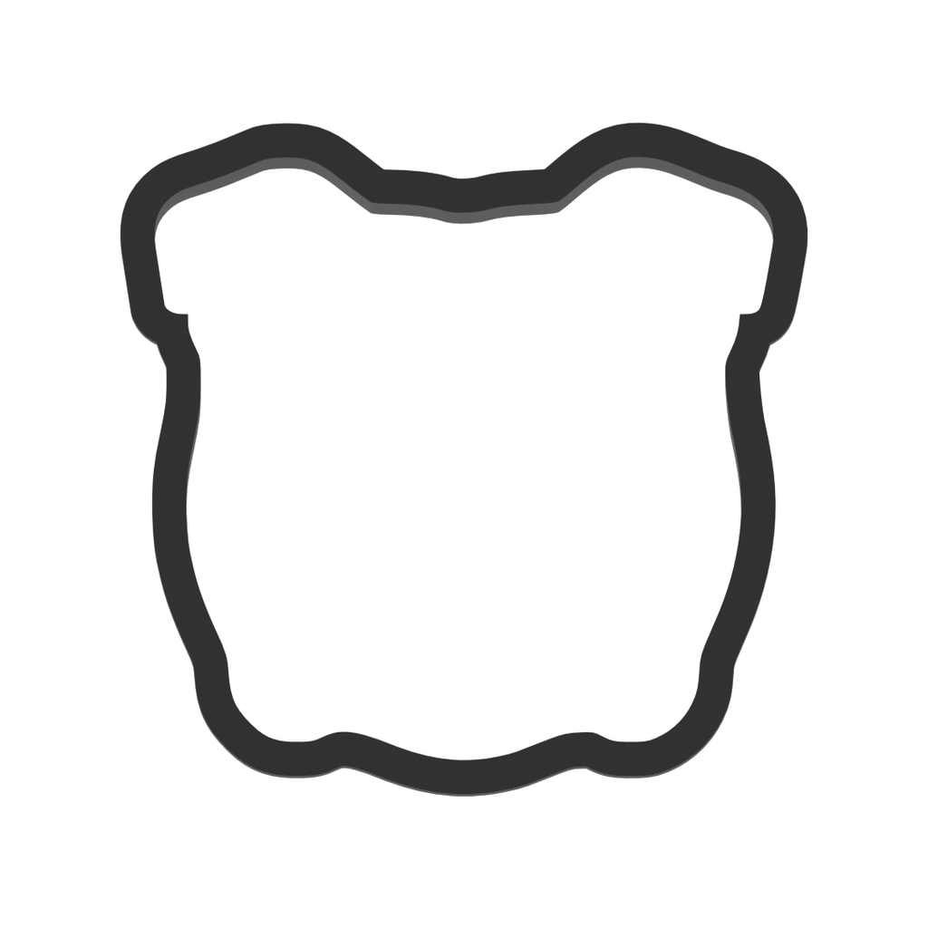 Bulldog Face Cookie Cutter with Easy Push Design — photo 3