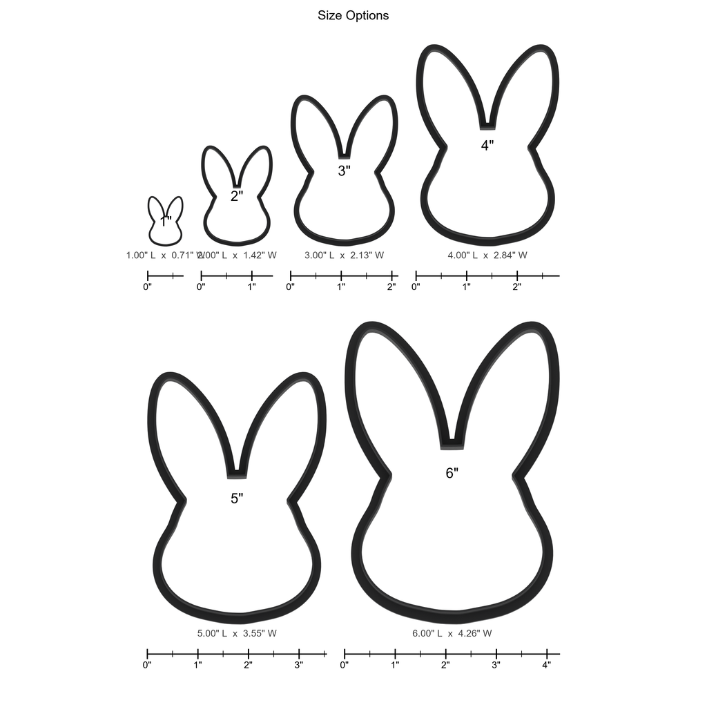 Bunny Rabbit Head Cookie Cutter with Easy Push Design — photo 5