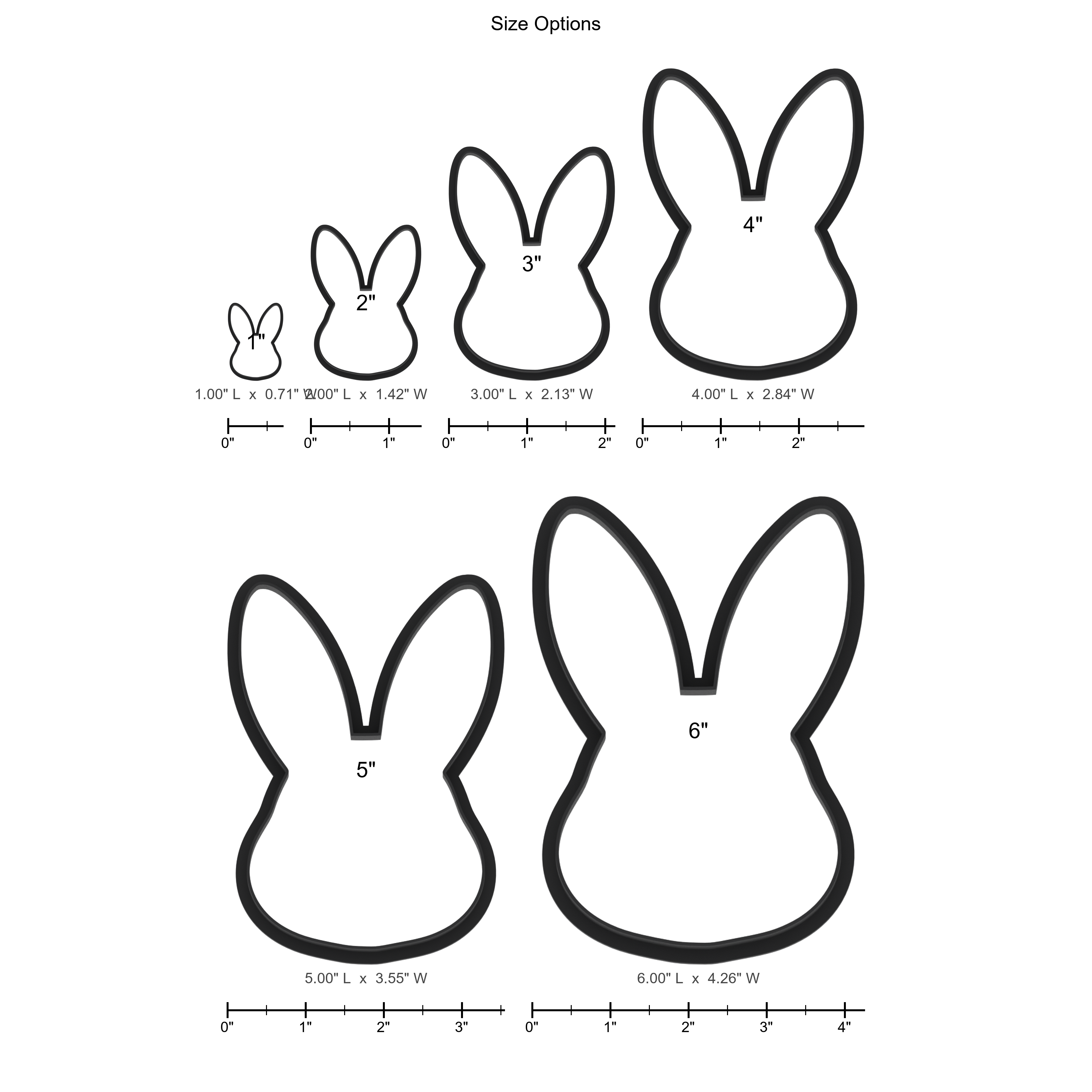 Bunny Rabbit Head Cookie Cutter with Easy Push Design — photo 5