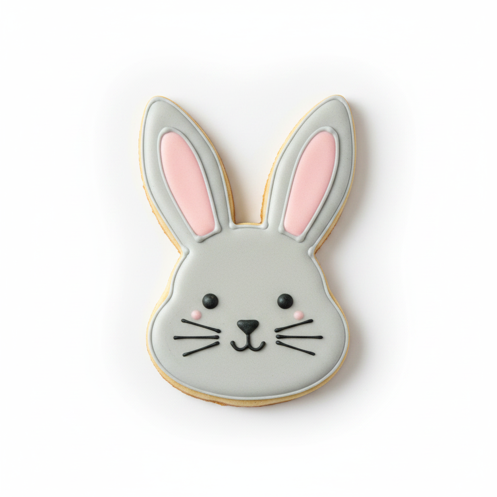 Bunny Rabbit Head Cookie Cutter with Easy Push Design — photo 2