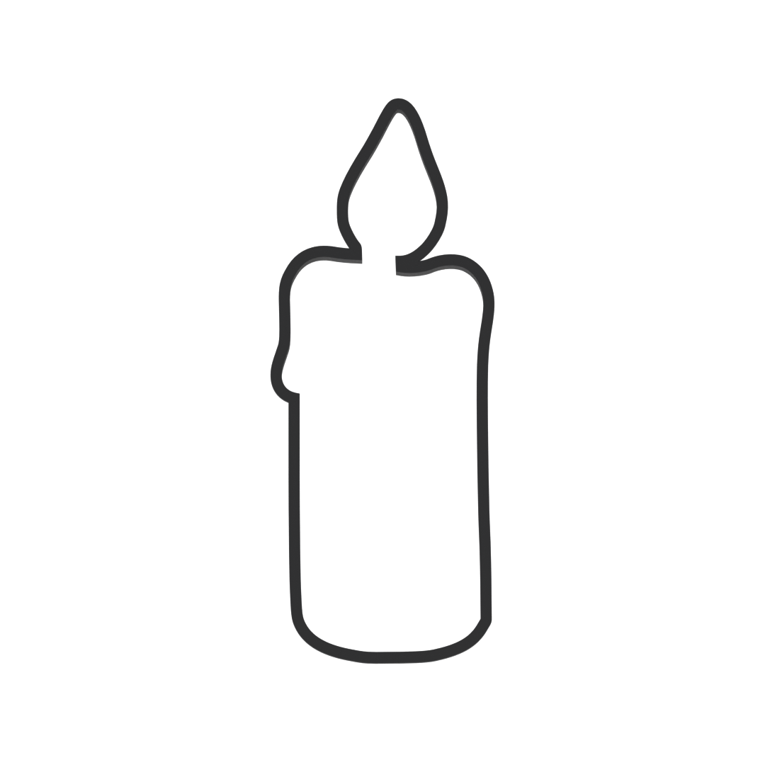Burning Candle Cookie Cutter with Easy Push Design — photo 3