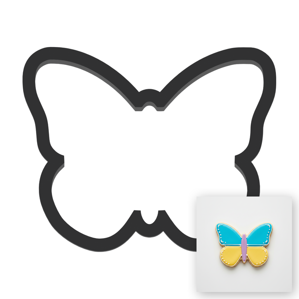 Butterfly Cookie Cutter with Easy Push Design — main photo