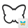Butterfly Cookie Cutter with Easy Push Design — main photo