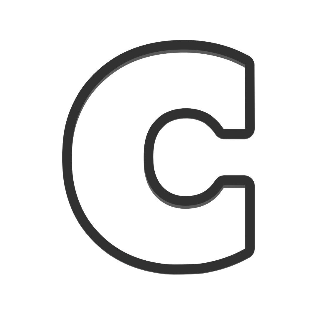 C Capital Block Letter Cookie Cutter with Easy Push Design — photo 3