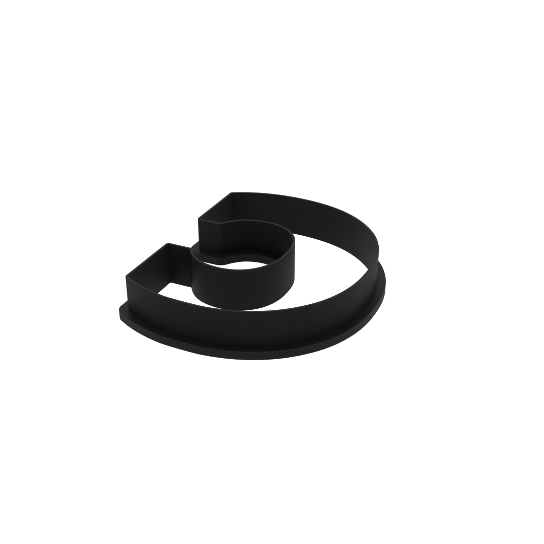 C Capital Block Letter Cookie Cutter with Easy Push Design — photo 4